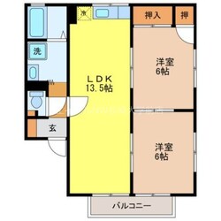 セジュールM A棟の物件間取画像